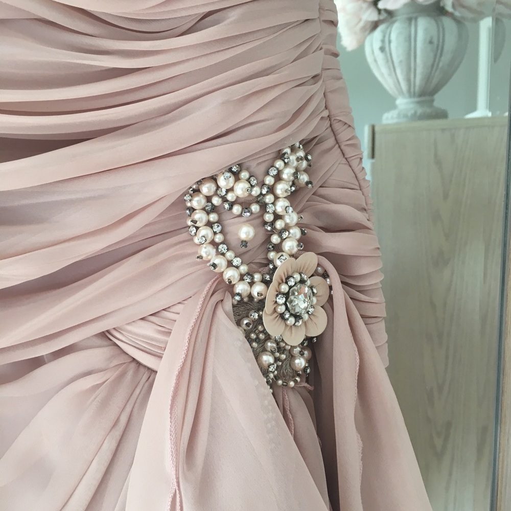 Beautiful blush evening dress
